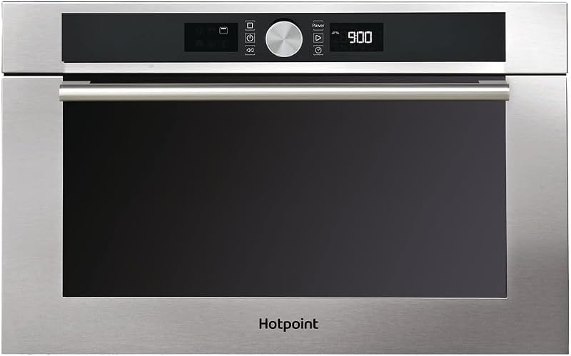 Hotpoint 31L 1000W Built In Microwave & Grill - Stainless Steel