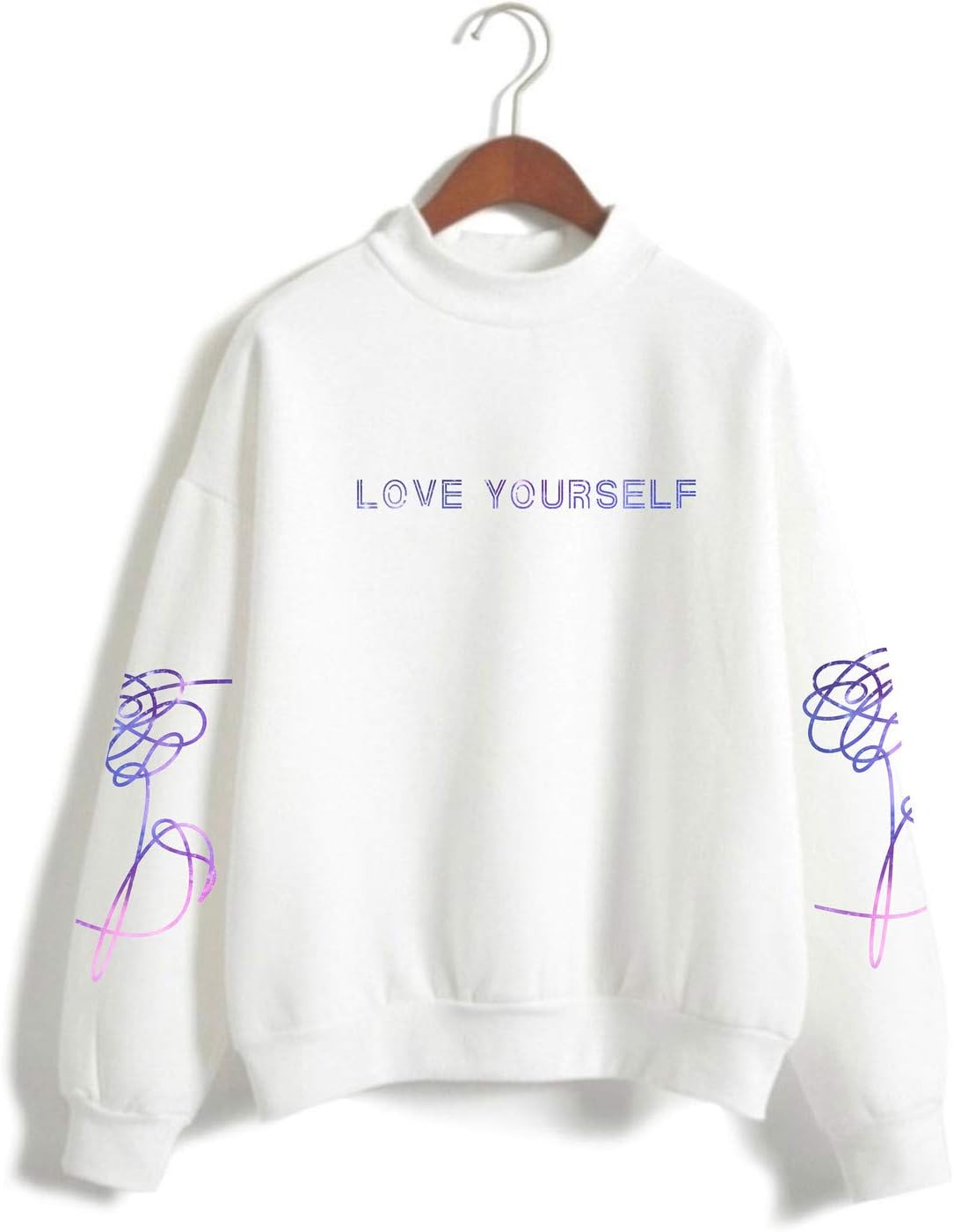 Women's Korea-Pop Starry Sweatshirt Street Fashion Pullover Girls' Kpop Cool Cute Jumper Loose Fitting Top