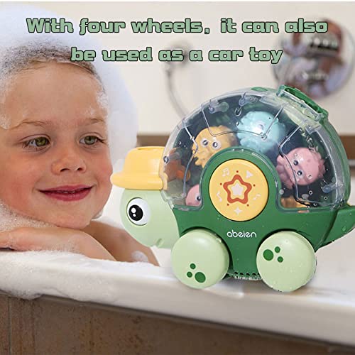 Hummigoo Bath Toys for Toddlers, 2 in 1 Swimming Turtle Bath Toy for
