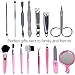 ETTG All-in-One Manicure Pedicure and Nail-clippers Kit Makeup Set with Apple-shaped Pack(15 pcs)