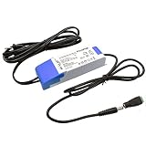PLUSPOE 20 Watt Universal Dimmable Driver for LED Light Strips,110V AC to 12V DC Transformer, Compatible with Lutron and Leviton Switch Dimmer