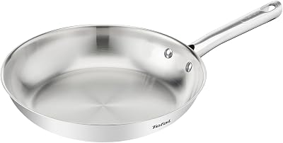 Duetto On - Sartén 24 cm, Acero Inoxidable, Sin revestimiento
