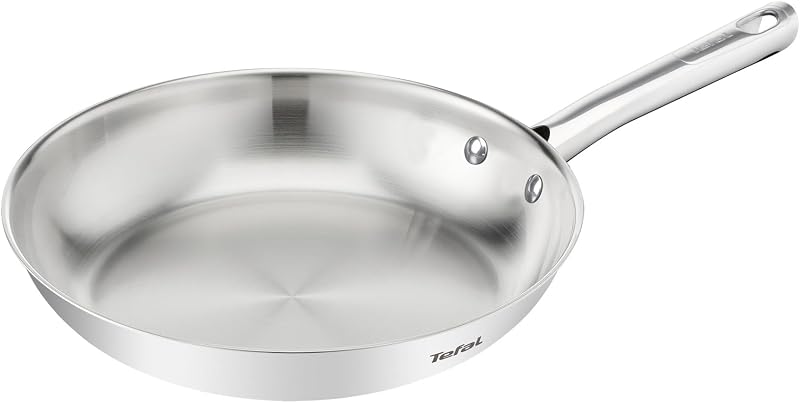 Duetto On - Sartén 24 cm, Acero Inoxidable, Sin revestimiento