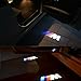 Grolish 4-Pack Car Door LED Logo Projector Door Step Courtesy Light for BMW M