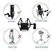 InnoGear Microphone Shock Mount with Pop Filter and Screw Adapter, Adjustable Anti Vibration Suspension Microphone Shock Mount Holder Clip for Diameter of 1.85-2.08inch (47-53mm) Microphones