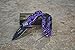 Tac-force Assisted Opening Camping Hunting Outdoor Black/purple Aluminum Handle Dragon Graphics Design A/o 3.5