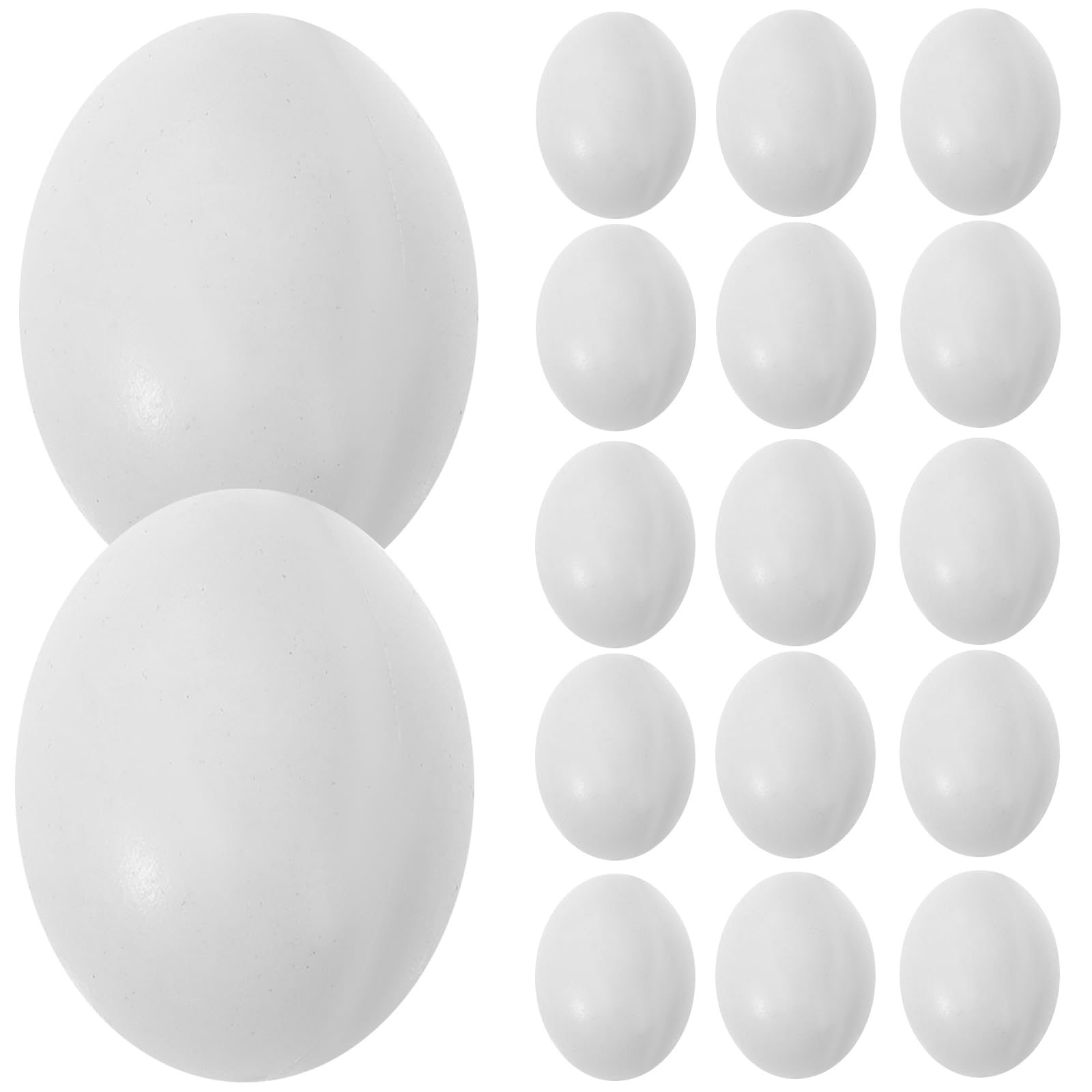Balacoo 10pcs Plastic Eggs Simulated Bird Eggs Parrot Cockatiel Bird Supplies for Racing Pigeons