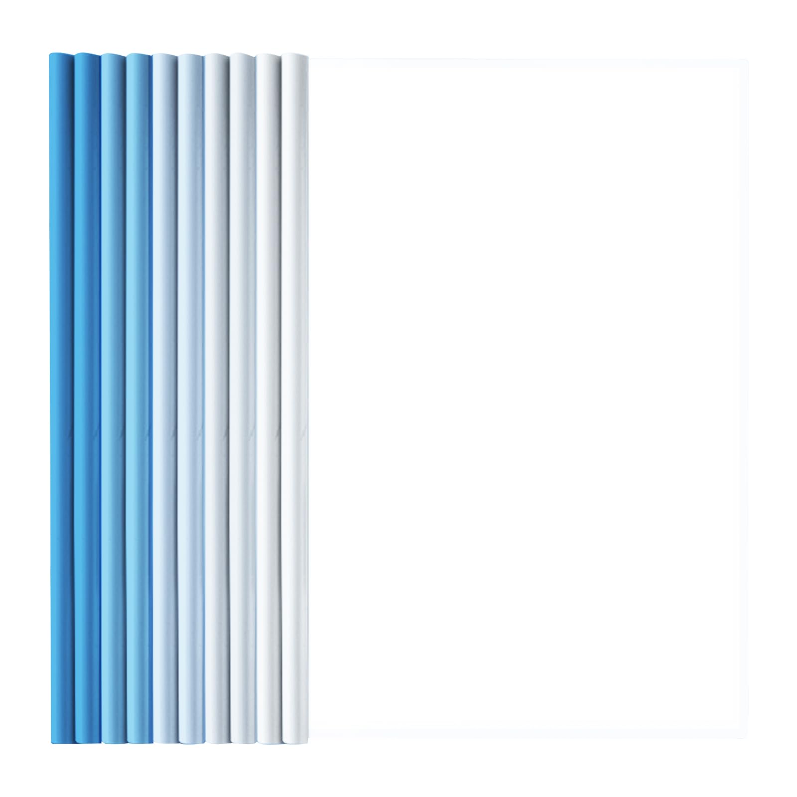 Cerioll A4 Document Binder, 10 Sheets Plastic Report Cover, Blue Gradient X10