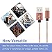 iPhone Cable,Aonsen 3Pack 6FT Nylon Braided Cord 8 Pin to USB Lightning Charger for iPhone 7/SE/5/5s/6/6s/6 Plus,iPad Air/Mini,iPod,Compatible with iOS10(Rose Gold)