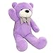 VERCART 4 Foot 47 inch Purple Giant Huge Cuddly Stuffed Animals Plush Teddy Bear Toy Doll