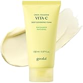 GOODAL Green Tangerine Vitamin C Cleansing Foam for Sensitive Skin | Gentle Formula for Deep Cleansing, Rich, Daily Foaming Face Wash, Non-Irritating, Clarifying, Moisturizing (5.07 fl oz)