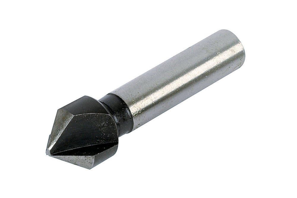 wolfcraft Conical Countersink, HSS, Ø 12 mm, Round Shank I 2505000 I For precise countersinking of drill holes for flush screw connections in metal and plastic