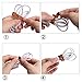 Outee 30 Pcs Leather Cable Straps Leather Cable Ties 6/4/3 Inch Wire Organizer Cord Keeper Management Cord Holder for Cable Headphone Wire