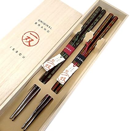Amazon 夫婦箸 一双 みずすまし 桐箱入り イシダ Ishida 箸