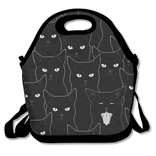 black cat lunch bag