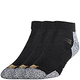 PowerSox Men's Powerlites Lo Cut Socks (2 PK (6 PAIRS)10-13(9-12.5 shoe size), Black)