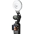 AMAZEAR LED Video Fill Light for DJI OSMO Pocket 3 Accessories Auto-Follow Gimbal Selfie Vlog Auxiliary Lighting, CRI≥95, 3-C