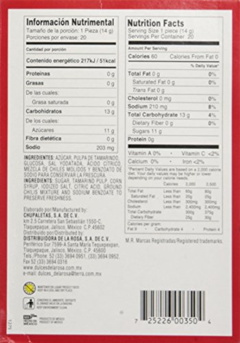 Pulparindo EXTRA HOT Tamarind Pulp Candy 20 count - Thumbnail 2