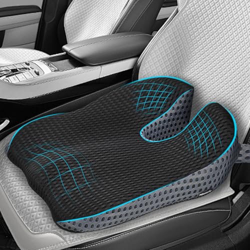 Ajiteogy Seat Cushion for Car Drivers – Adult Posture Elevation with Memory Foam – Universal Car Accessories for Travel and Truck