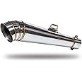 Universal Custom Handmade 51mm Stainless Steel GP-Style Motorbike Slip-on Exhaust Muffler Silencer Pipe With Db-Killer For Ruckus Gy6 Scooter Cafe Racer Street Sport Bike