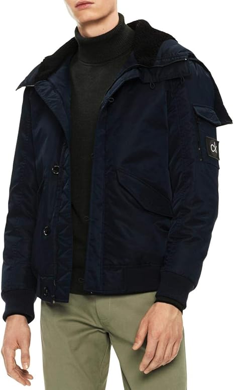 calvin klein men's ripstop bomber jacket