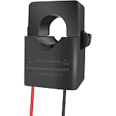 100A Split Core Current Sensor Transformer 2000:1 Ratio AC Current Transformer Coil, Mini Split-CT for Energy Meter
