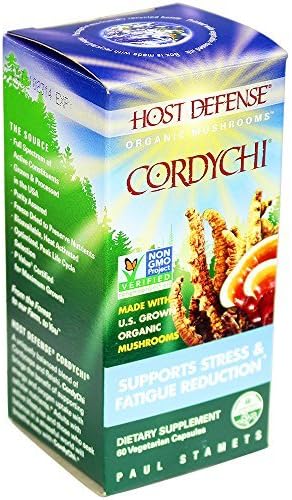 Host Defense Cordychi Capsules, Supports Stress & Fatigue Reduction, 60 count by Host Defense