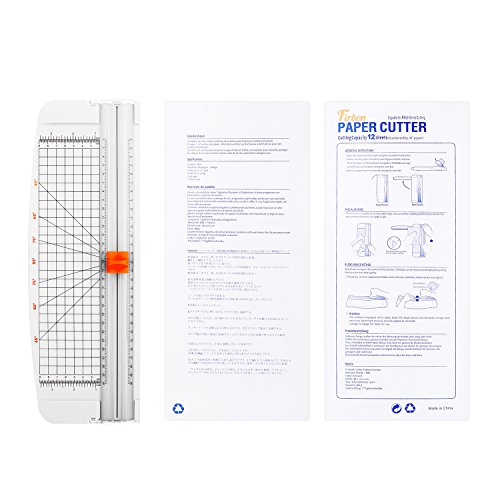 Firbon A4 Paper Cutter Portable Guillotine Paper Trimmer Scrapbooking Tool with Automatic Security Safeguard for Craft Paper, Coupon, Label and Cardstock (White) - Thumbnail 7