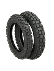 Automotive Parts and Accessories: TIRE SET: Front 2.50-10 and Rear 3.00-10 Knobby Tread for Trail Off Road Dirt Bike Motocross Mini 10" Rim - MMG