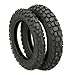 MMG Tire Set Front 2.50-10 and Rear 3.00-10 Knobby Tread for Trail Off Road Dirt Bike Motocross Mini 10 inches Rim