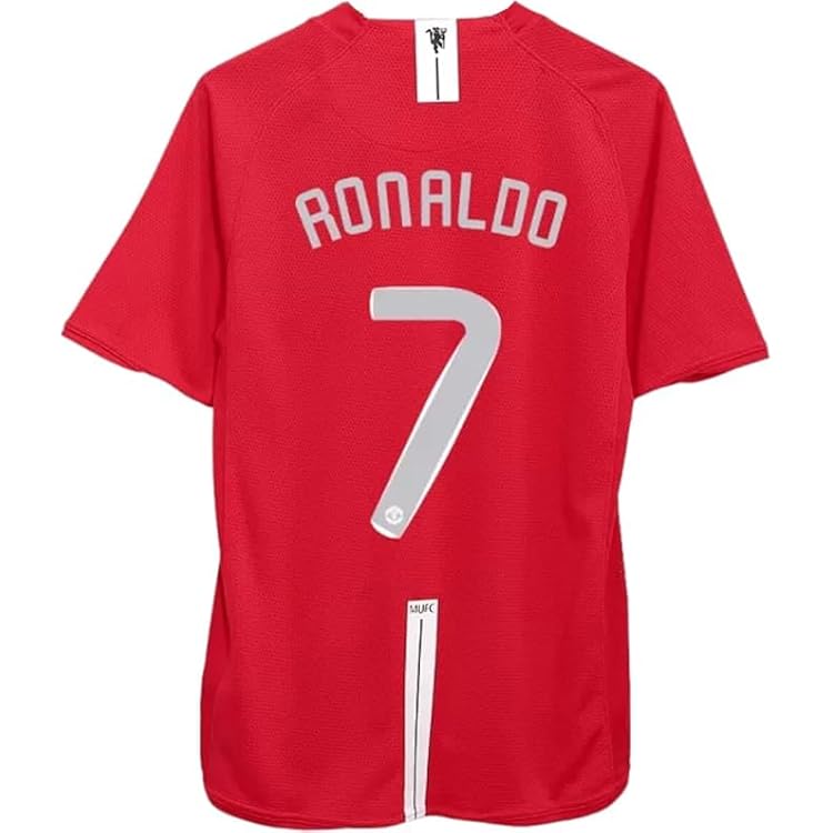 Amazon.com : Ronaldo #7 Man U Retro Red Long Sleeve 07/08 Soccer