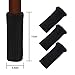 24 PCS Black Polyester Furniture Socks Maveek Chair Leg Floor Protector Chair Socks Elastic Wool Knit Floor Furniture Feet Covers Pads Knitting Socks Fit Furniture Leg Girth 1-1/2 to 2-1/4 inches