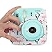 CAIUL Camera Carrying Case Compatible with Fujifilm Instax Mini 8 8+ 9 Camera, Flamingo & Cactus