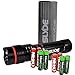 EdisonBright Nebo Slyde 250 Lumen LED flashlight/Worklight 6156 Two Pack and 8 X AAA alkaline batteries bundle