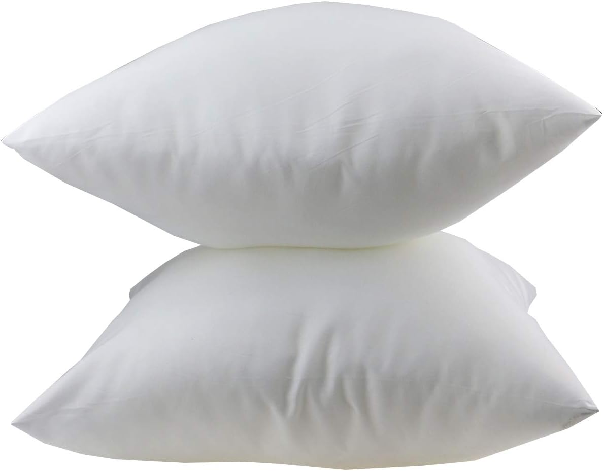 Ogrmar 4 Packs 18"x18" Premium White Throw Pillow Insert Hypoallergenic High-Resilient PP Cotton Stuffer Pillow Insert Square Form Sham Stuffer Decorative Pillow, Cushion (18" x 18"): Home & Kitchen
