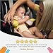 Cars Seat Seatbelt Holder - Carseat Sidekick - Includes 2 Attachment Clips, 2 Retractable Bells, and 2 Magnetic Straps - Designed for Infants (Pink)
