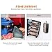 LOVK Shoe Bags for Travel, 4 PCS X-Large Travel Accessories Shoe Bags Transparent Waterproof Nylon Packing Cubes Luggage Organizer with Zipper for Men Women Kids,Toiletry,Gym,Laundry