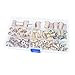 Zinc Plated Rivet Nut Mixed Metric Rivnut Threaded Flat Head Insert Rivetnut Standard Blind Nutsert Assortment Kit Set Carbon Steel 150Pcs M3 M4 M5 M6 M8 M10 M12