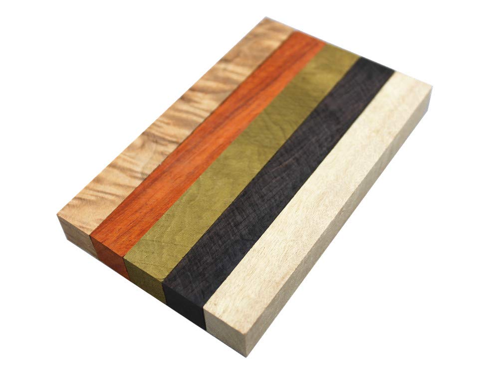 5 Blanks Mixed Craftwood Turning Blanks Wooden Pens Block 15mm x 15mm x