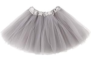 ASLANA Kids Tutu Skirts 3 Layered Tulle, Fit Most 4-11 yrs Little & Big Girls for Dance Party Costume