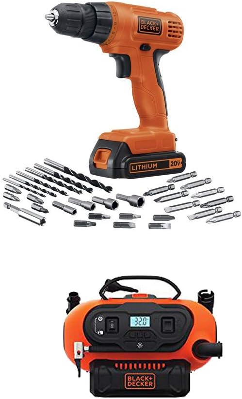 BLACK+DECKER 20V MAX Cordless Drill / Driver with 30-Piece Accessories (LD120VA): Home Improvement