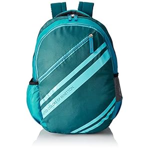 United Colors of Benetton 34 Ltrs Green School Backpack (0IP6SCHBPTS5I)