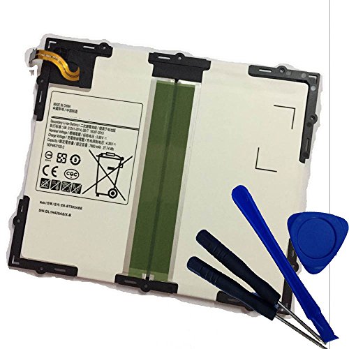 Powerforlaptop Replace Battery + Repair tools for Samsung SM-P580,SM-P585M,SM-T580,SM-T585,SM-T587 ,SM-T587P,EB-BT585ABA Galaxy Tab A 10.1 2016 TD-LTE,Galaxy Tab E 10.1,Galaxy Tab A 10.1 2016 WiFi