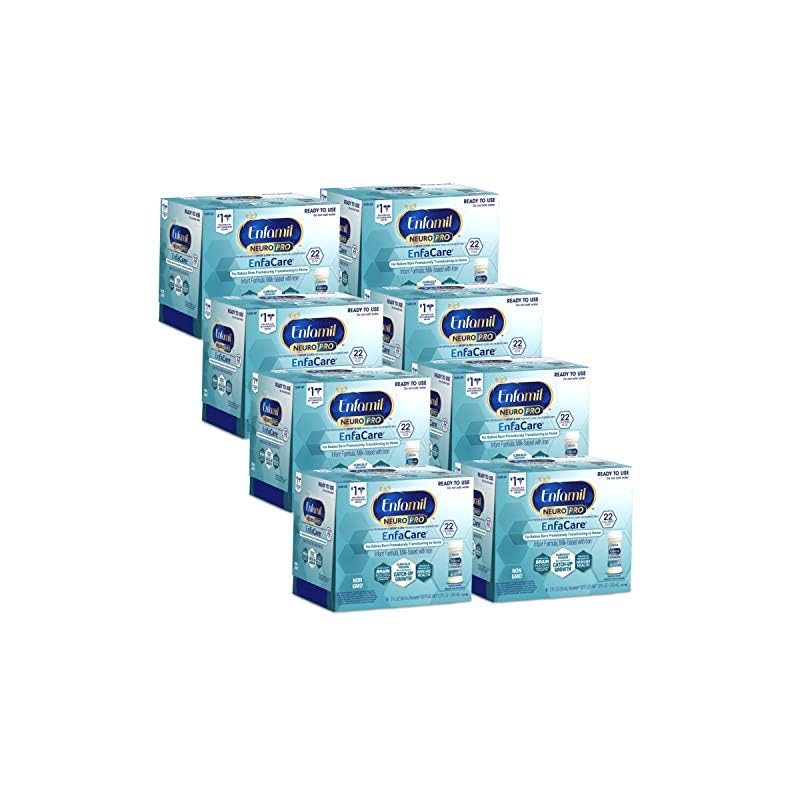 Enfamil NeuroPro EnfaCare Premature Baby Formula Milk Based w/ Iron Ready to Use Bottles MFGM, Omega 3 DHA, 22 CAL…