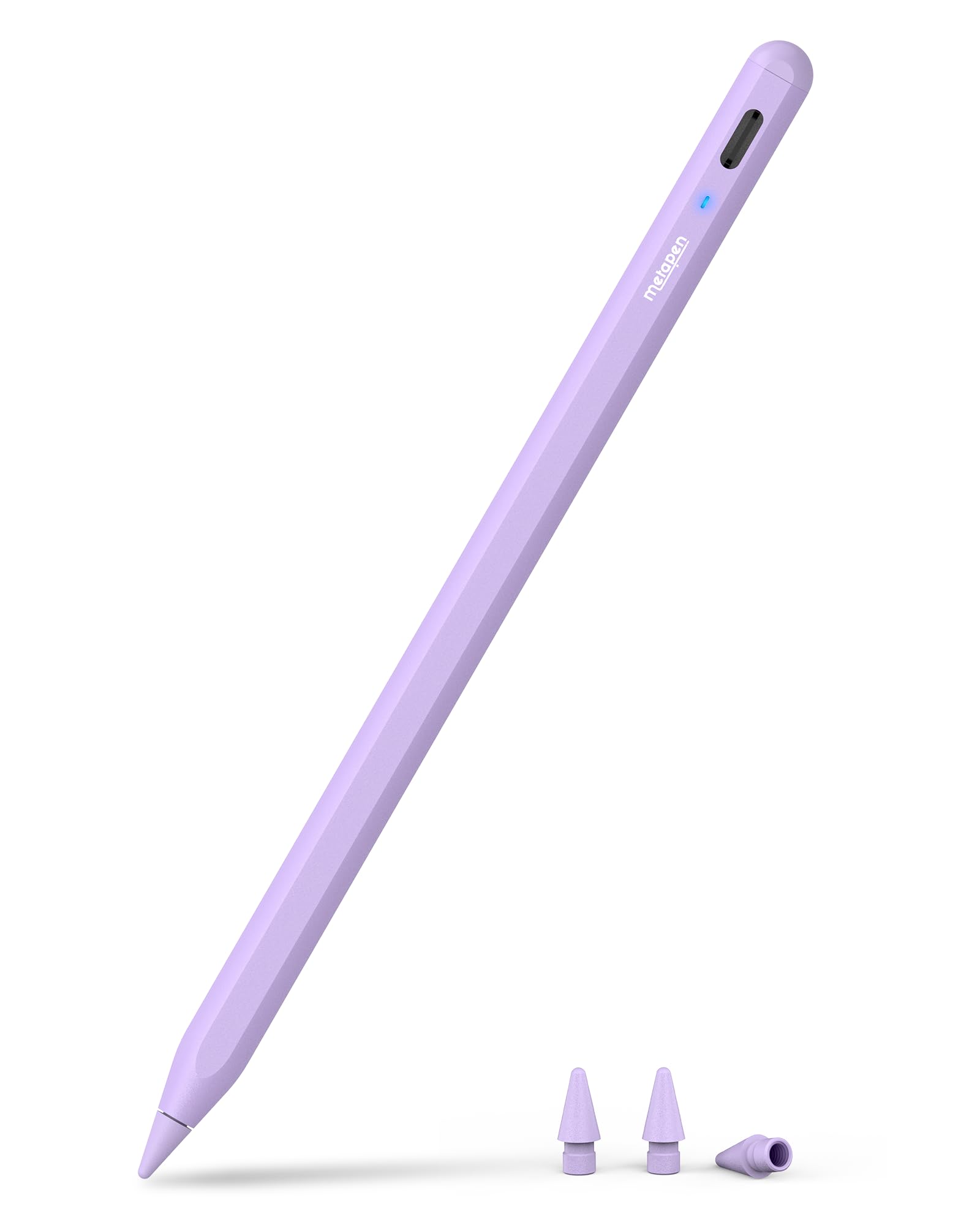 Photo 1 of Metapen Pencil A8 for Apple iPad 2018-2025, (2X Faster Charge), Tilt Sensitivity, Pixel Precision, Stylus Pen for iPad 11/10/9/8/7/6th Gen, Pro 12.9/11/13-inch M4, Air 3/4/5/M2/M3, Mini 5/6th, Purple