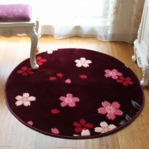 DDLANY Carpets, ceiling suspension round Rose Cherry flesh computer Carpets Carpets from anti-dera pants Pillows yoga of the The bedside 150 x 150 cm reading night cover (Color # 3, Size: 100x100cm)