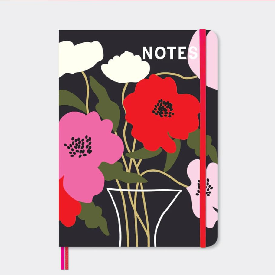 Rachel Ellen - 'Notes' A5 Notebook - Modern Floral