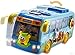 WolVol Shaking Blue Mini School Bus Toy for Toddlers Boys and Girls with Lights and Music, Shakes, Self Driving, Bump and Go Action - Interesting and Fun Toys for Little Kids