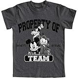 Disney Boys Property of Mickey Mouse Goofy Donald T Shirt