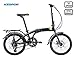 KESPOR Venture Folding Bike Commuter, Rear Rack, Folding 16 Speed Bike City Aluminum, Disc Brake, 20-Inch Wheels (Navy)thumb 2